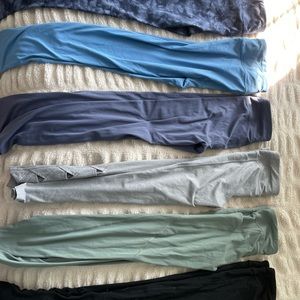 Athleta girl leggings (6 pairs) size XL/14